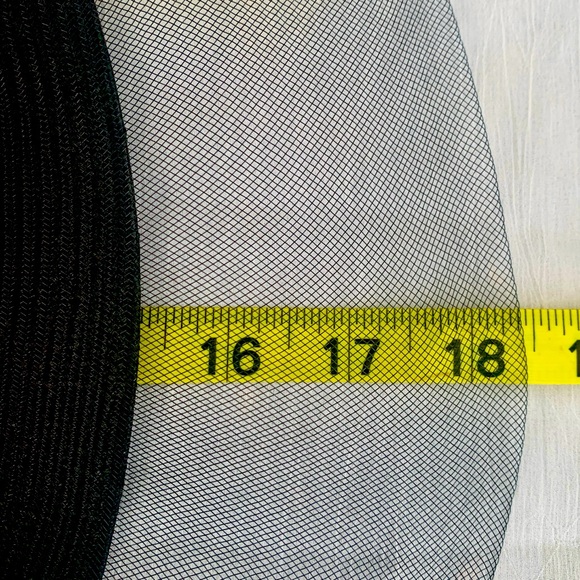 Vintage Black Tilt Hat OS 50s 60s Sonni San Francisco Dior Derby Beetlejuice - Picture 13 of 16